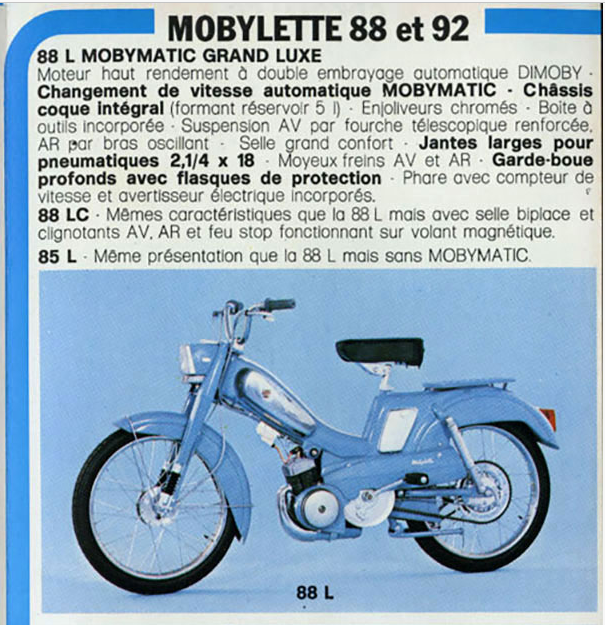 Motobécane AV88 1976 bleu
