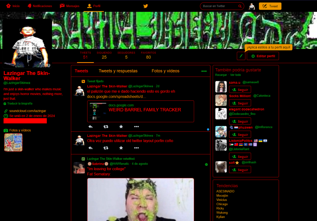 Twitter Old Layout